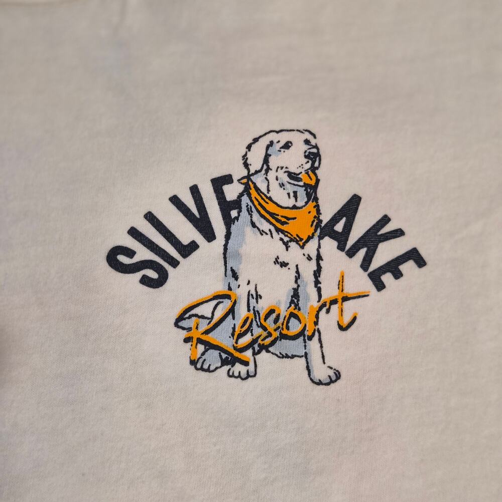 Vintage Style Gorpcore Life is Good Silver Lake Resort Mountain Dog T-Shirt M - Picture 3 of 8